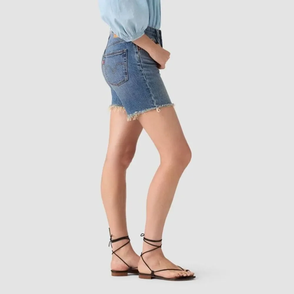 Levi's Medium Blue Denim Jean Shorts